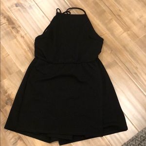 Black Envelope Romper Silence and Noise
